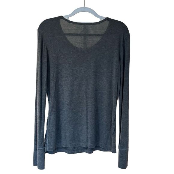 Modern Movement Lightweight Long Sleeve Tee Lounge Gray Size Large - Picture 2 of 7